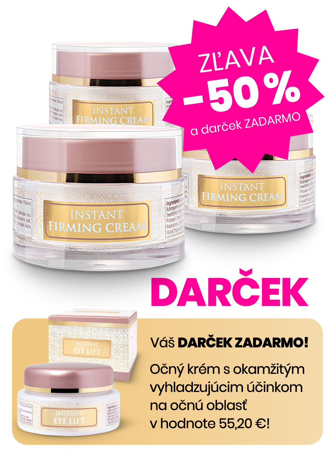 Aimé Instant Firming krém s botoxovým účinkom